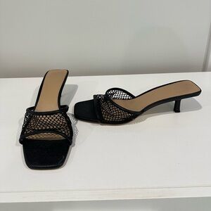 Fishnet / Mesh Kitten Heels